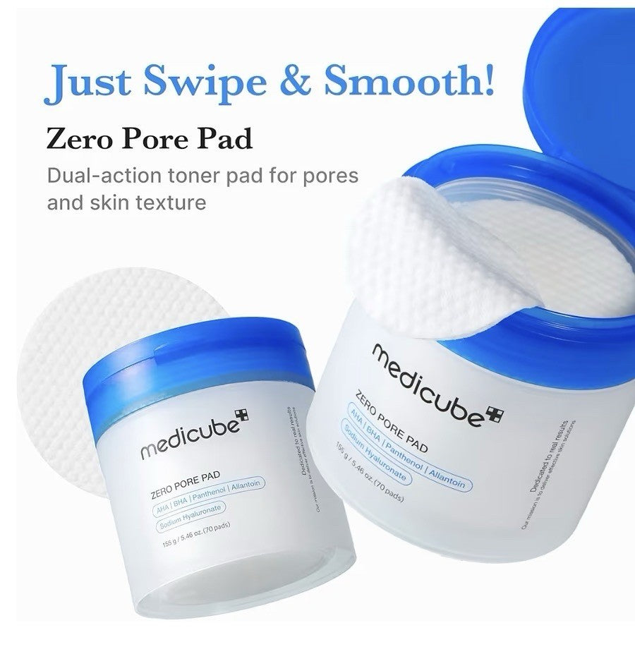 MEDICUBE Zero Pore Pad 155G 70 Pads | Anti-Aging Firm Skincare