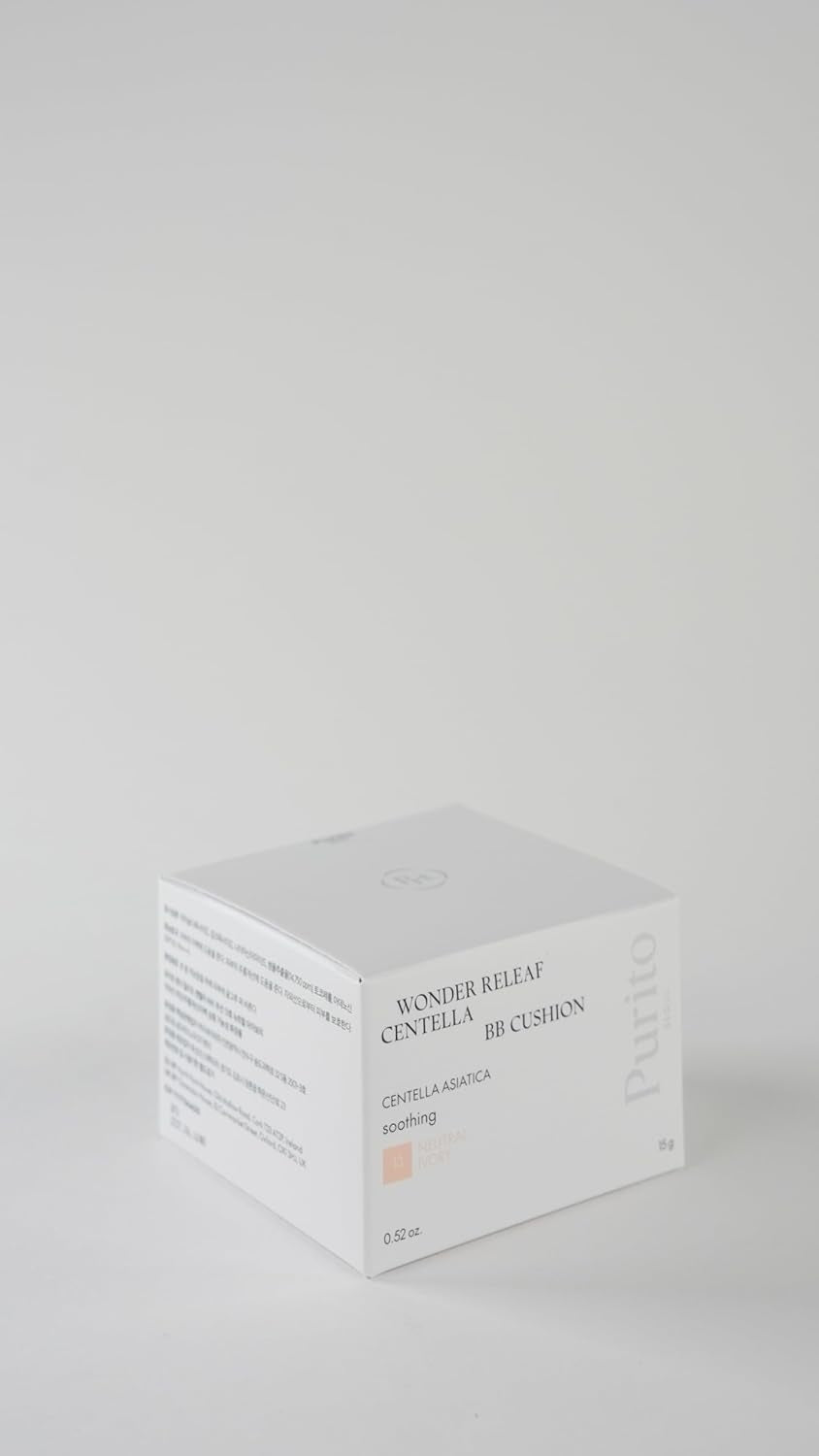 SEOUL Wonder Releaf Centella BB Cushion #13 Neutral Ivory, Foundation, Korean Centella, Makeup Long Lasting, Flawless Coverage, K-Beauty, 15G, 0.52 Fl.Oz