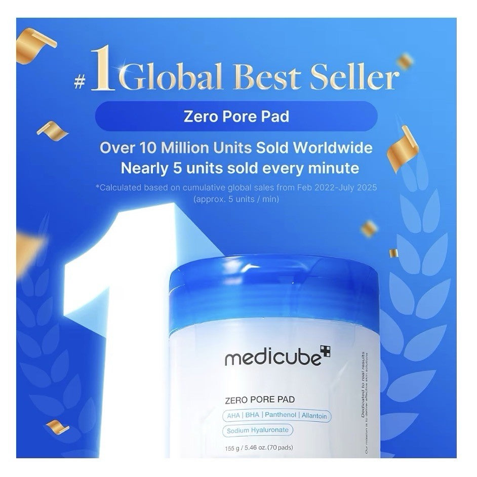 MEDICUBE Zero Pore Pad 155G 70 Pads | Anti-Aging Firm Skincare