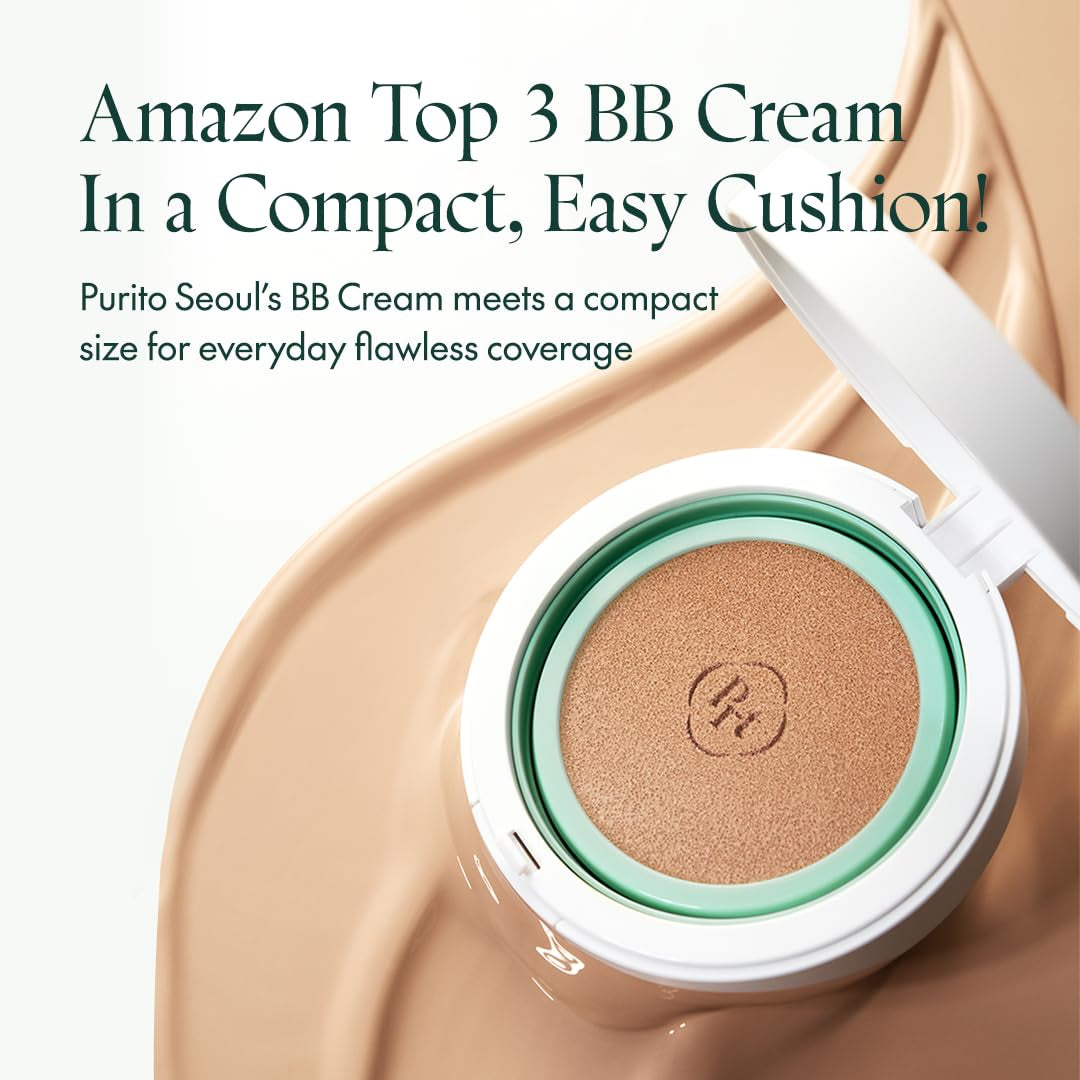 SEOUL Wonder Releaf Centella BB Cushion #13 Neutral Ivory, Foundation, Korean Centella, Makeup Long Lasting, Flawless Coverage, K-Beauty, 15G, 0.52 Fl.Oz