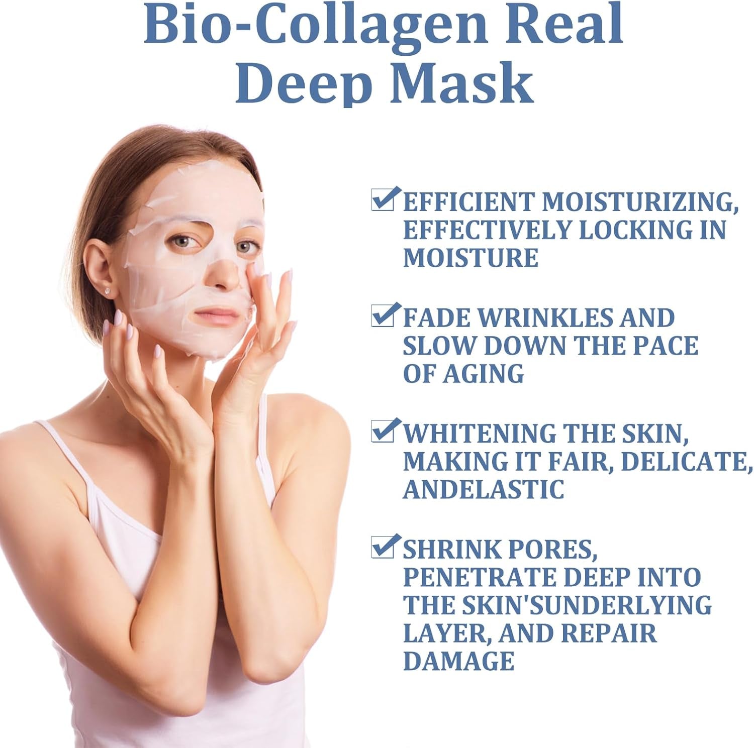 Biodance Collagen Mask, Biodance Collagen Mask Overnight, Bio Collagen Face Mask, Biodance Bio-Collagen Real Deep Mask (5PCS)