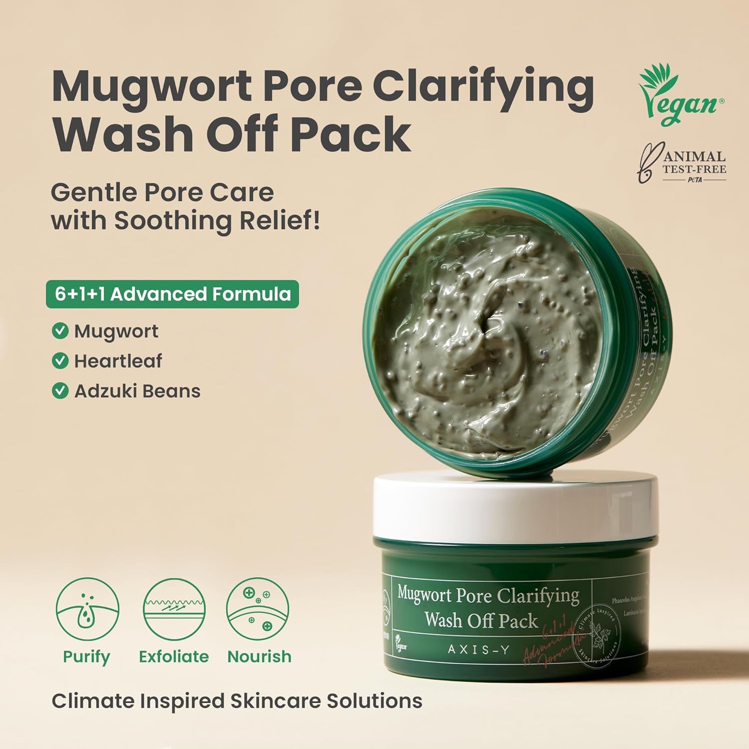 - Mugwort Pore Clarifying Wash off Pack - 100 Ml